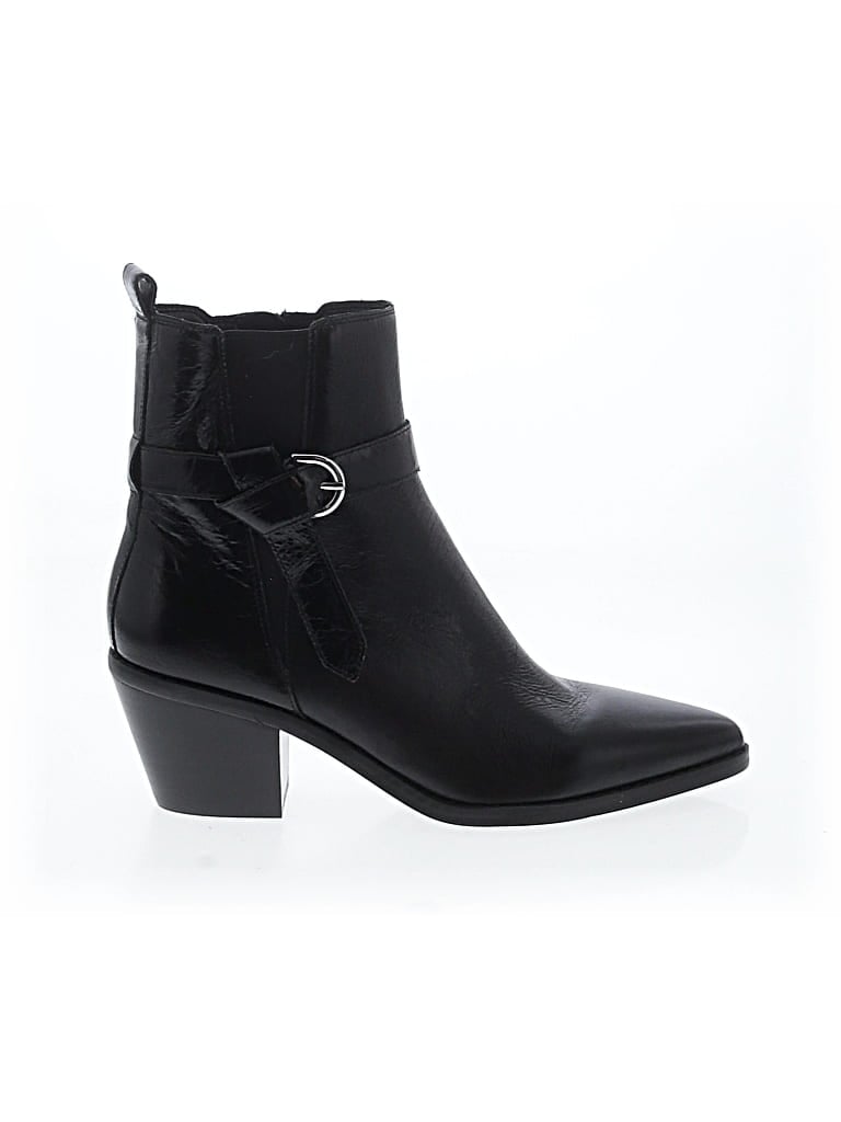 Pre-owned Nine West Ankle Boots In Black