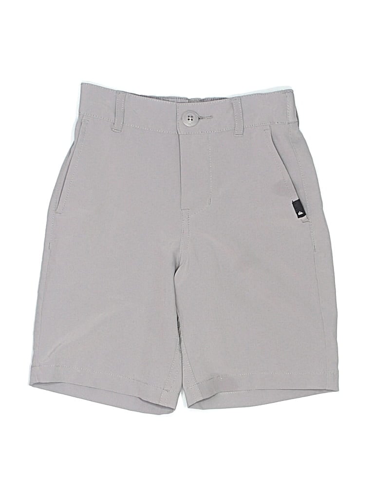 Pre-owned Quiksilver Kids' Khaki Shorts In Gray
