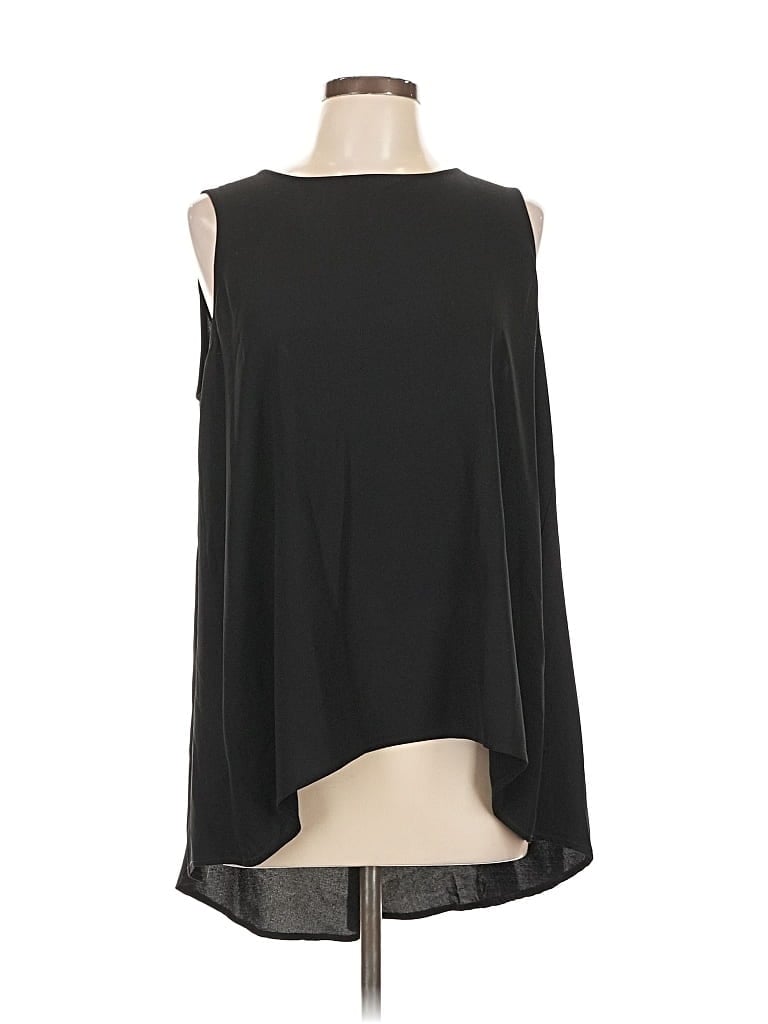 Pre-owned Eileen Fisher Sleeveless Blouse In Black