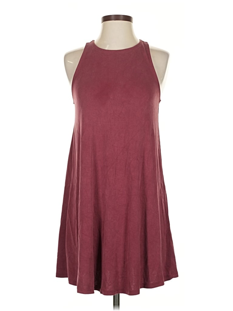 Pre-owned Abercrombie & Fitch Casual Dress In Burgundy