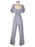 Sincerely Jules 100% Rayon Hearts Blue Jumpsuit Size XS - photo 1