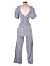 Sincerely Jules 100% Rayon Hearts Blue Jumpsuit Size XS - photo 2