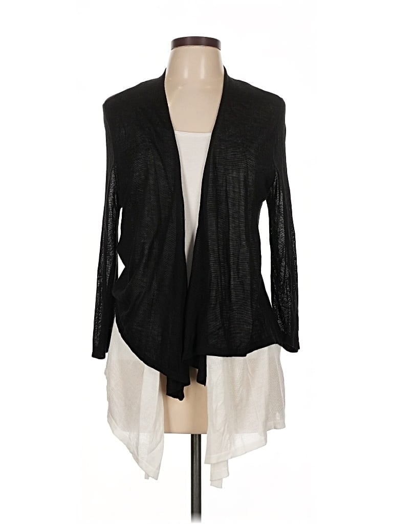 Pre-owned Chico's Cardigan Sweater In Black