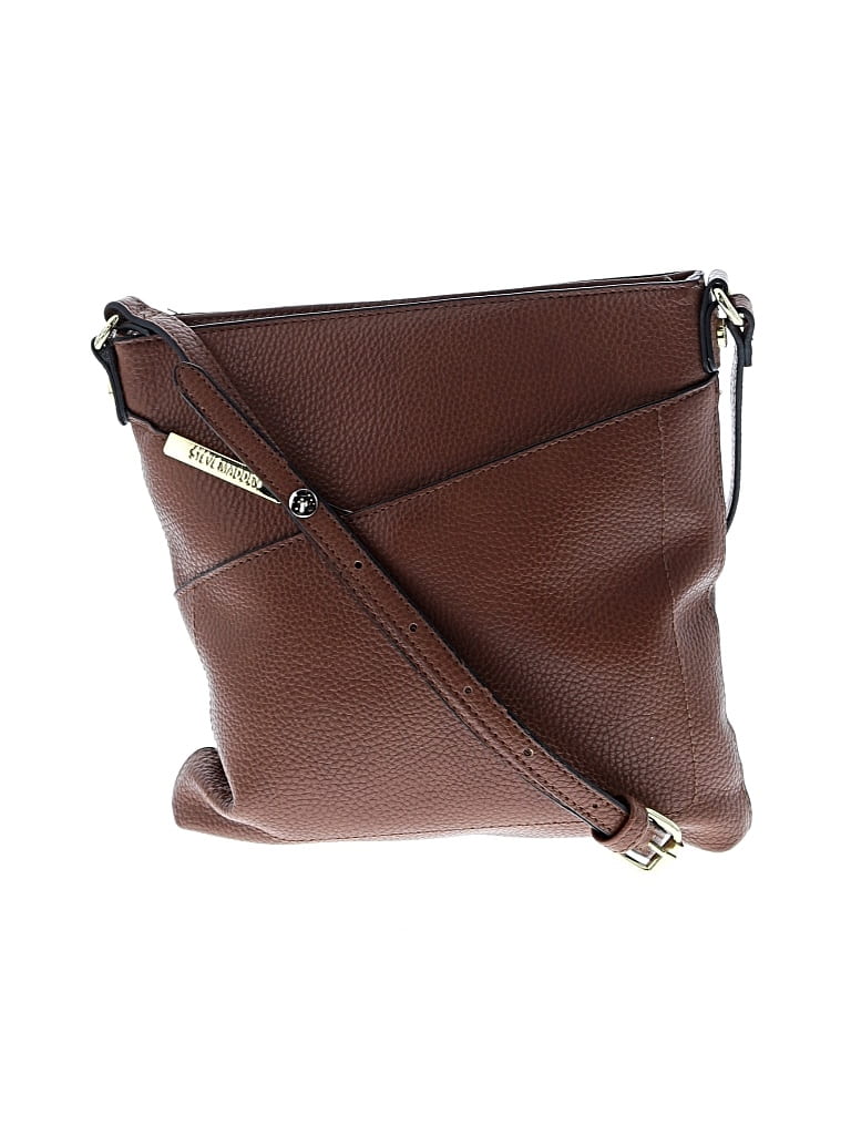 Pre-owned Steve Madden Leather Crossbody Bag In Brown