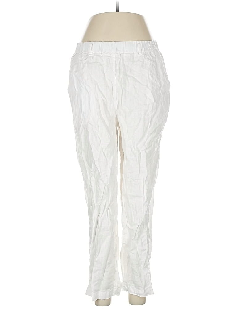 Pre-owned Quince Linen Pants In White