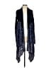 BCBGMAXAZRIA Blue Black Silk Cardigan Size XS - Sm - photo 1