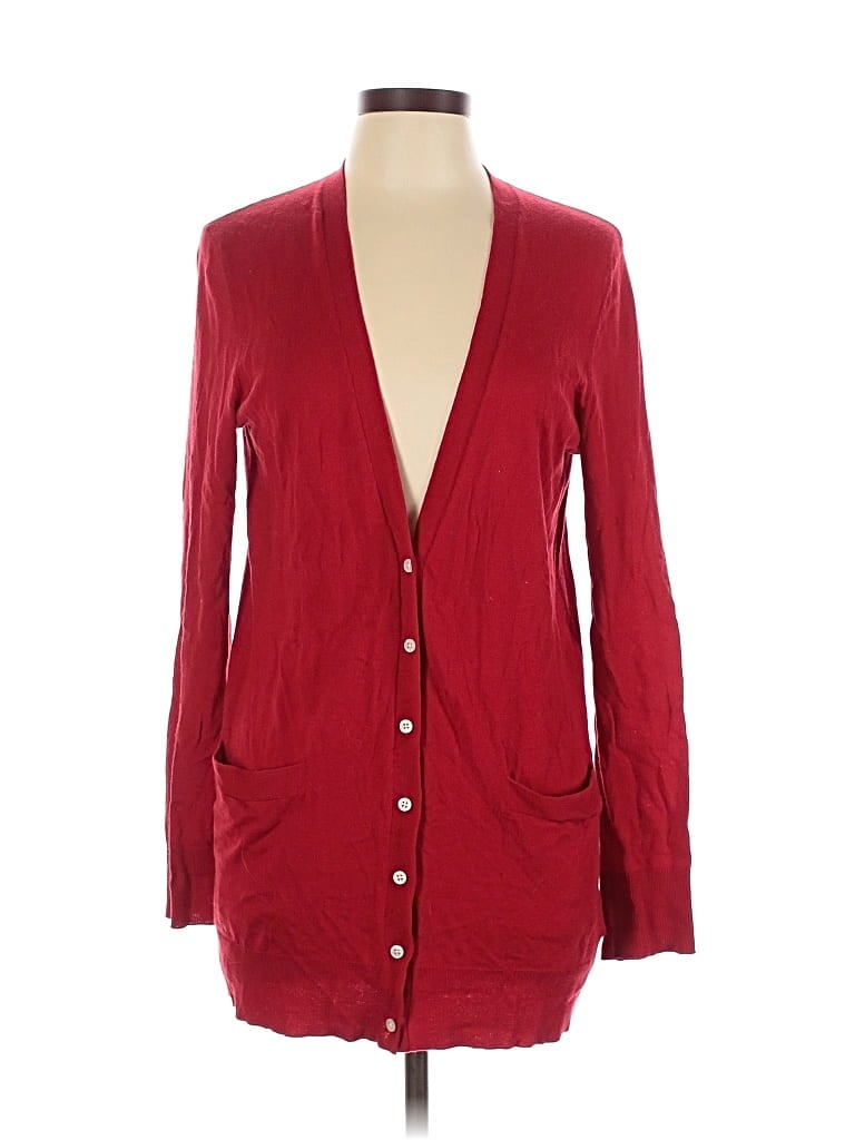 Pre-owned Polo Ralph Lauren Cardigan Sweater In Red