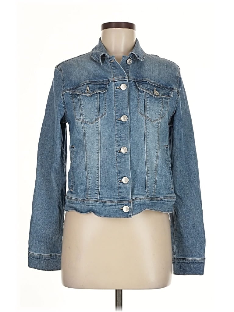 Pre-owned Nine West Denim Jacket In Blue