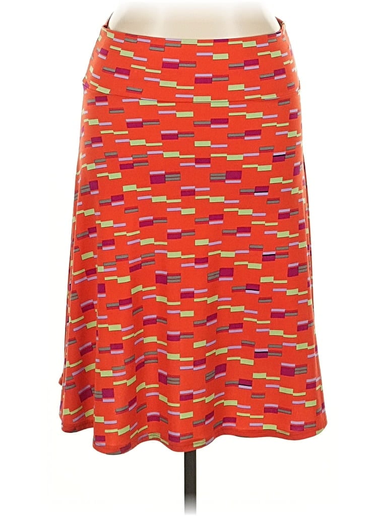 Pre-owned Lularoe Casual Skirt In Orange