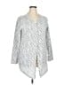 Maurices 100% Polyester Animal Print Silver Long Sleeve Blouse Size XL - photo 1