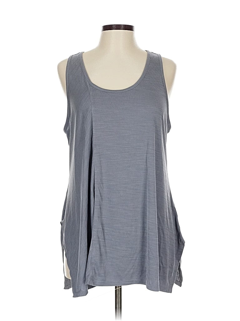 Pre-owned Athleta Sleeveless T-shirt In Gray