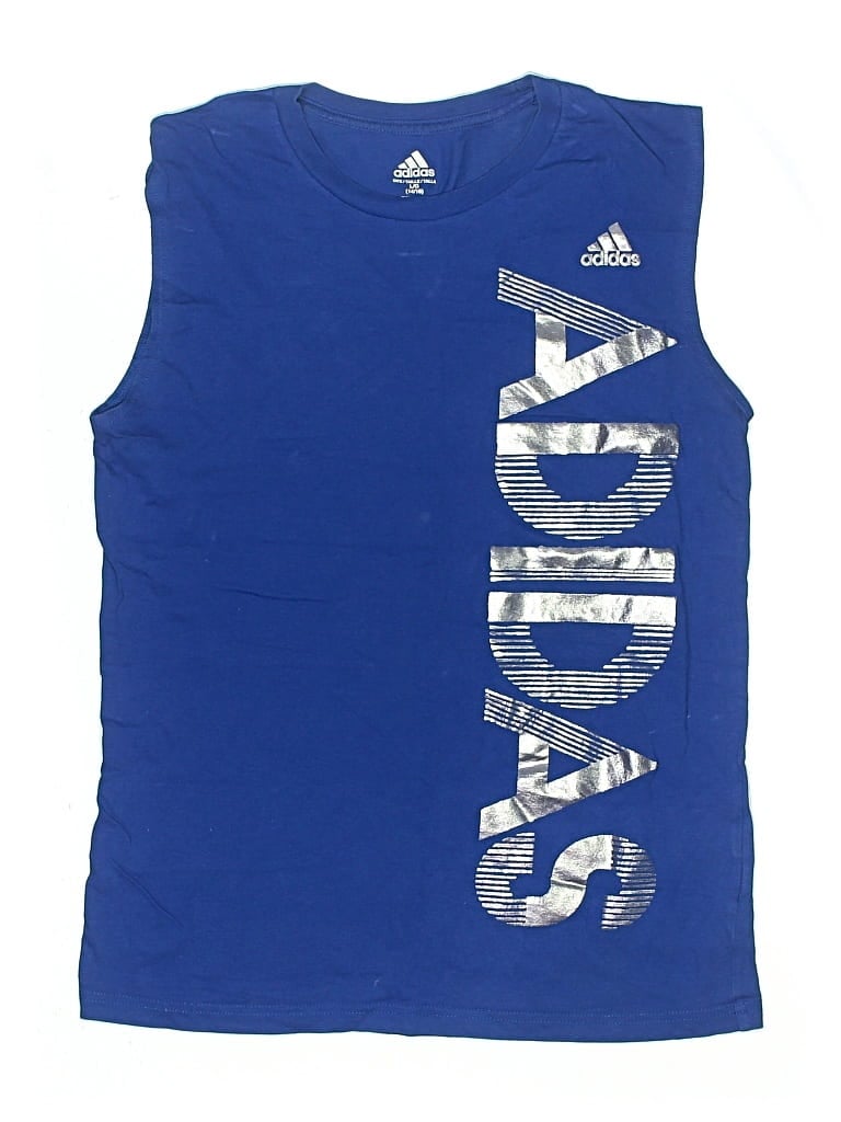 Pre-owned Adidas Originals Kids' Active Tank Top In Blue