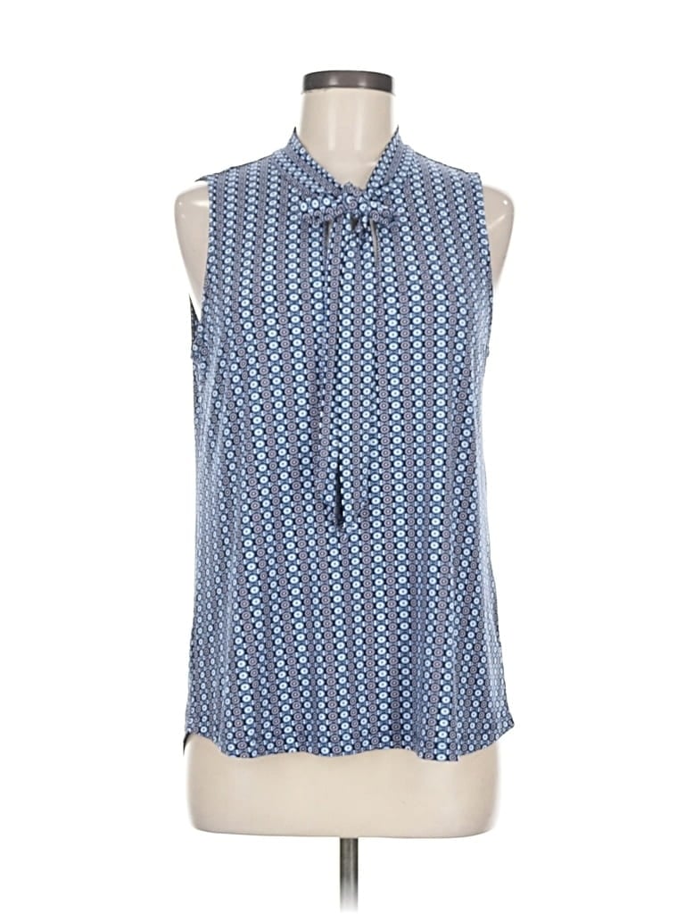Pre-owned Mix By 41 Hawthorn Sleeveless Blouse In Blue