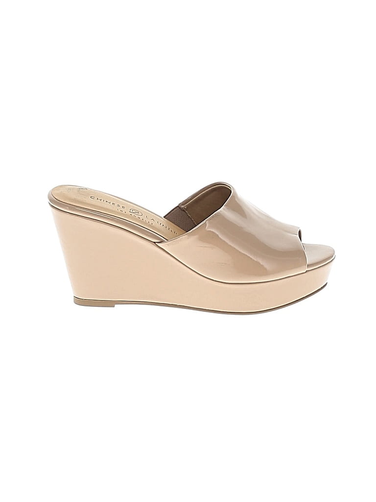 Pre-owned Chinese Laundry Wedges In Brown