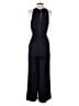 Ann Taylor LOFT 100% Polyester Solid Blue Jumpsuit Size XS - photo 2