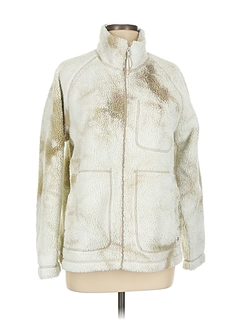 Pre-owned The North Face Faux Fur Jacket In White