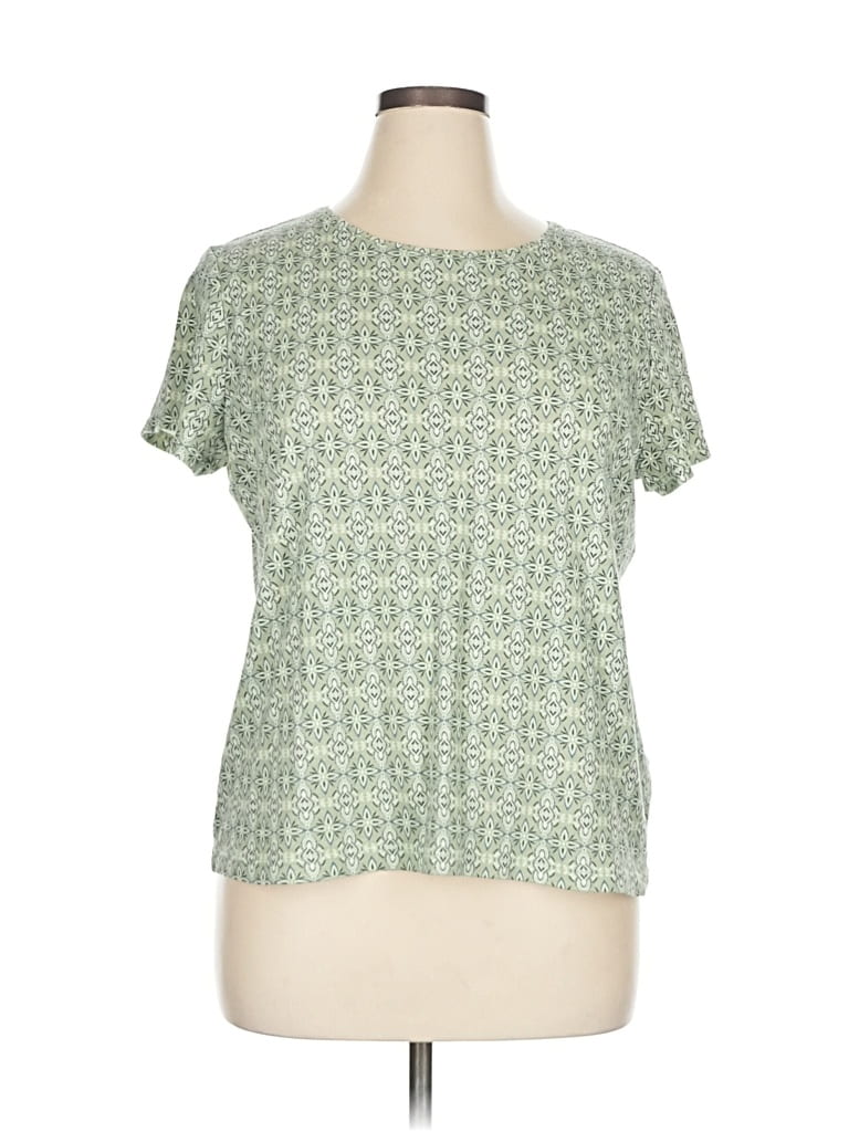 Pre-owned Croft & Barrow Short Sleeve T-shirt In Green