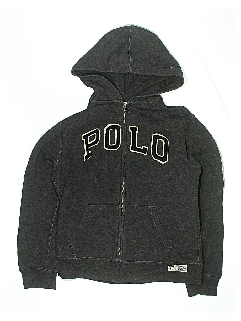 Pre-owned Polo By Ralph Lauren Kids' Zip Up Hoodie In Black