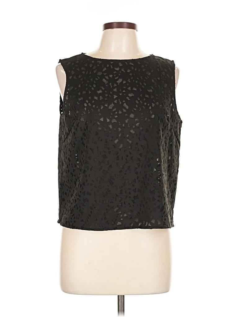 Pre-owned Club Monaco Sleeveless T-shirt In Black