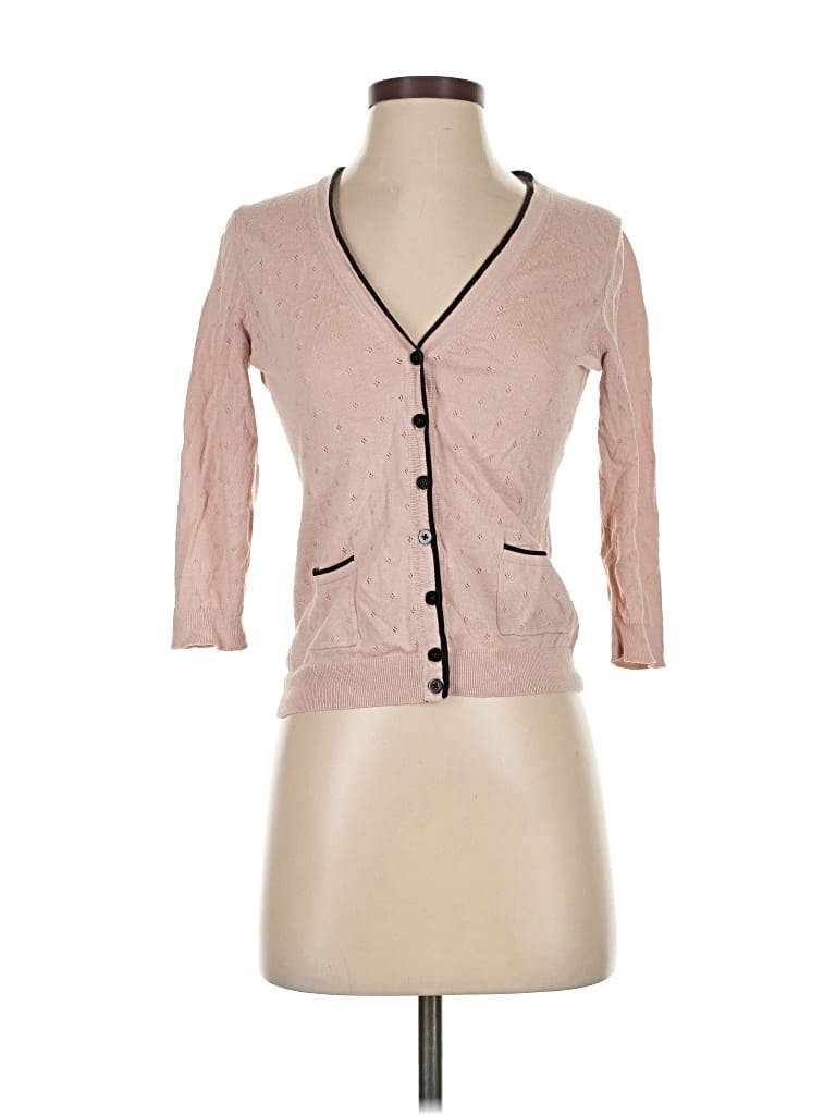 Pre-owned H&m Cardigan Sweater In Pink