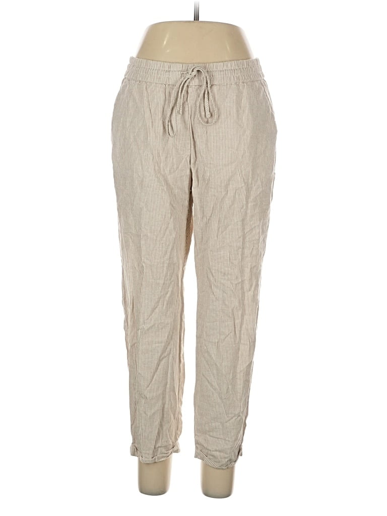 Pre-owned J.crew Factory Store Linen Pants In Brown