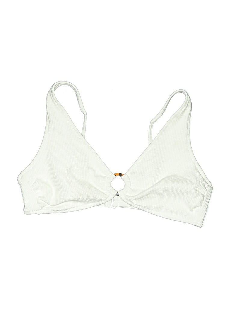 Pre-owned Old Navy Swimsuit Top Ivory Swimwear In White