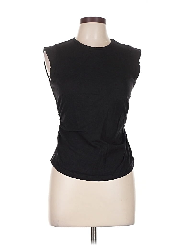 Pre-owned Rachel Zoe Tjx Sleeveless Top Black Boatneck Tops