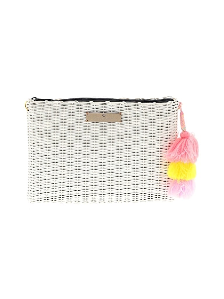 Pre-owned Squeeze De Citron Clutch In White