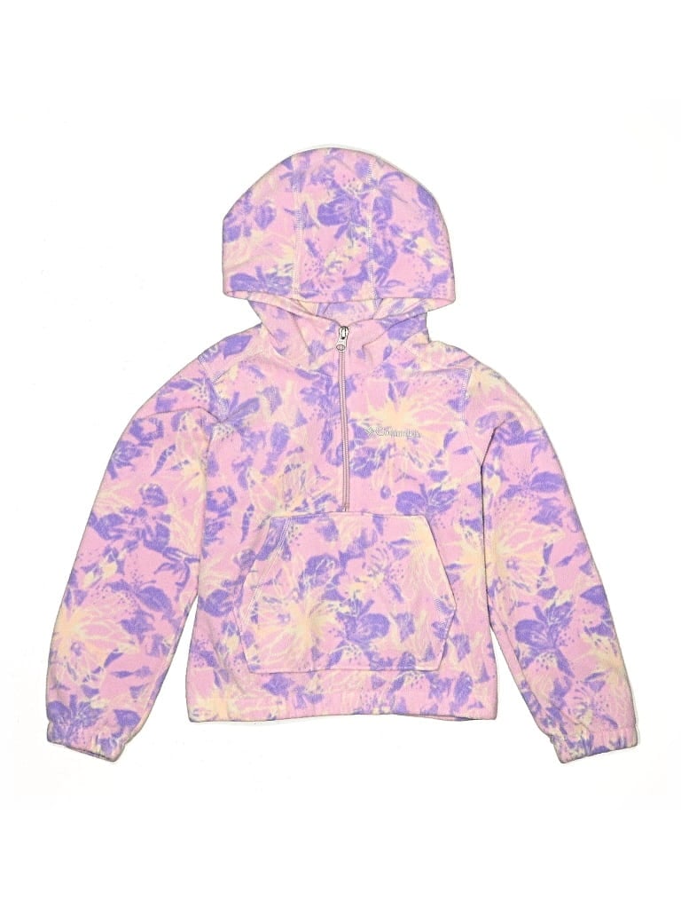 Pre-owned Columbia Kids' Zip Up Hoodie In Purple