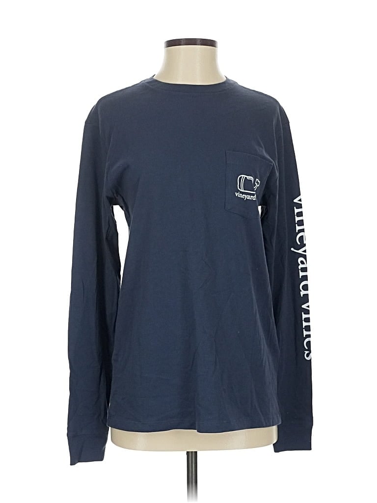 Pre-owned Vineyard Vines Long Sleeve T-shirt In Blue