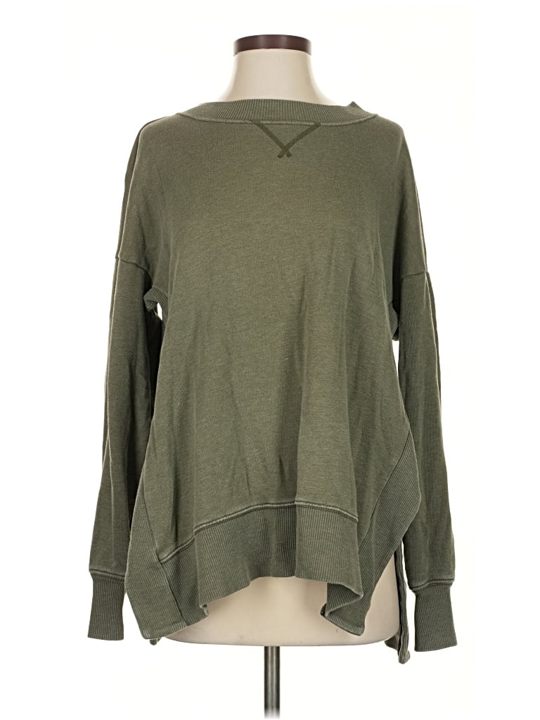 Pre-owned Aerie Sweatshirt In Green