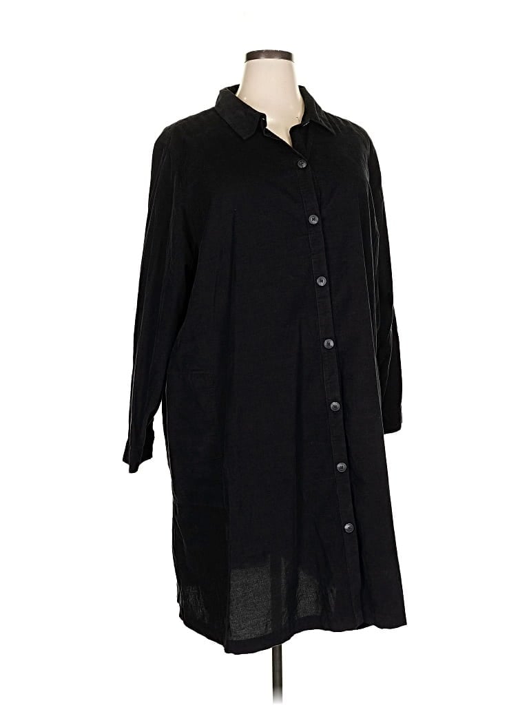 Pre-owned Jjill Casual Dress In Black