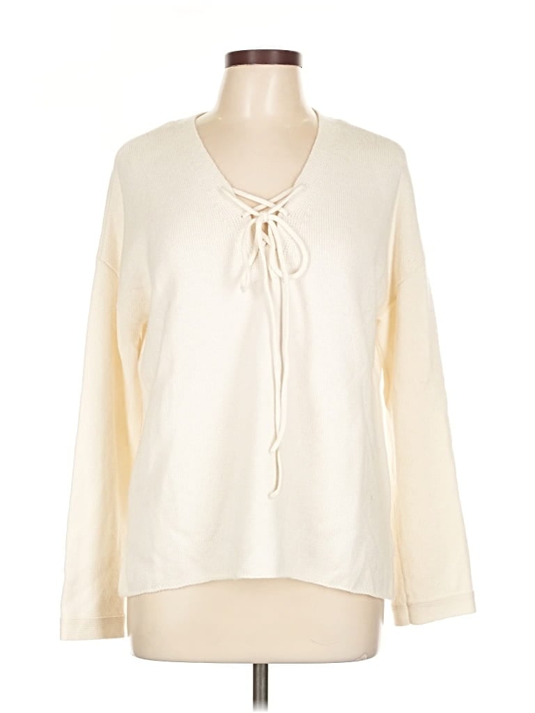 Pre-owned Joie Pullover Sweater In White