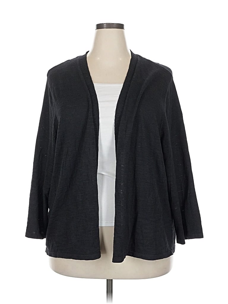 Pre-owned Croft & Barrow Cardigan Sweater In Gray