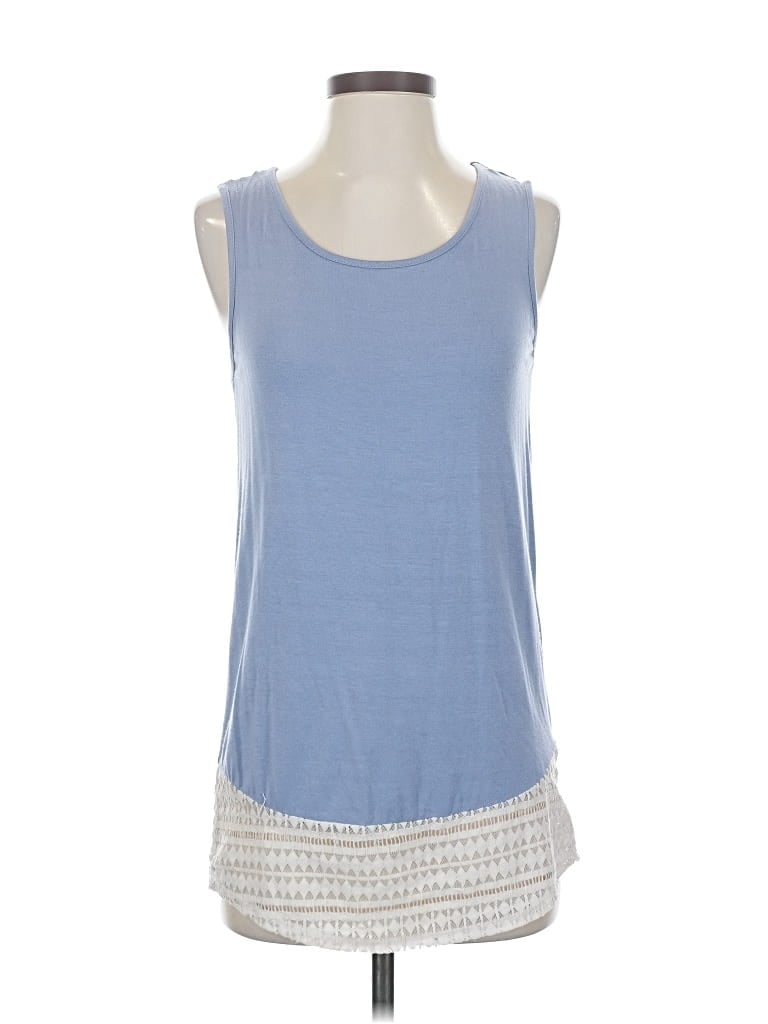 Pre-owned G By Giuliana Rancic Sleeveless Top Purple Scoop Neck Tops