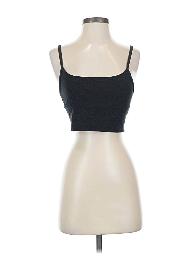 Pre-owned Tnaction Tank Top Black Strapless Neckline Tops
