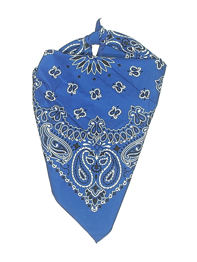 Pre-owned Unbranded Scarf In Blue