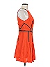 Elorie 100% Polyester Color Block Orange Cocktail Dress Size M - photo 4