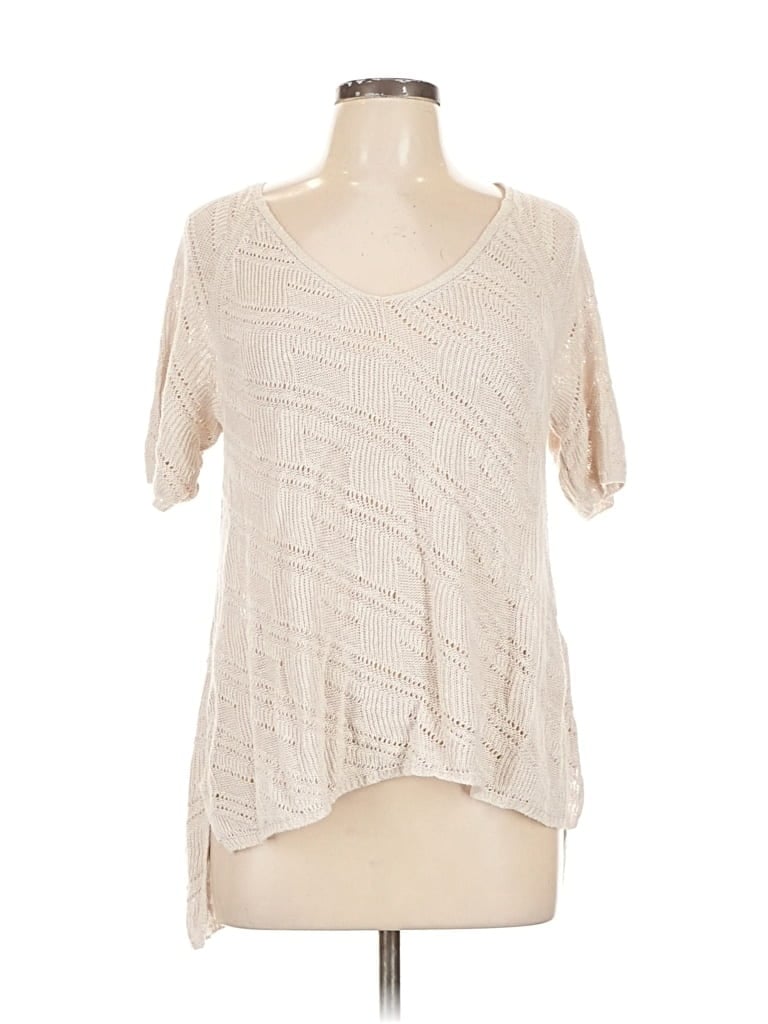 Pre-owned Jones New York Signature Pullover Sweater In White