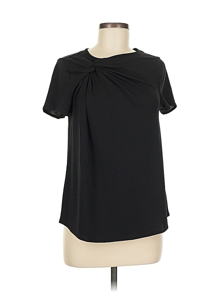 Pre-owned Universal Standard Short Sleeve Blouse In Black