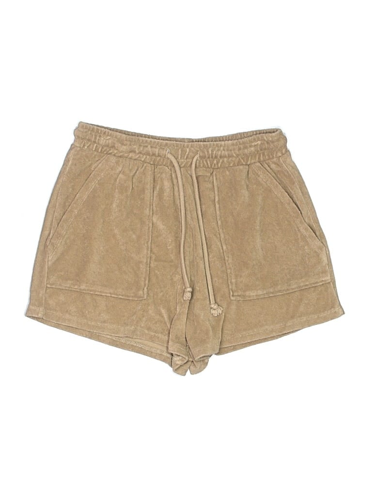Pre-owned Zara Khaki Shorts In Brown