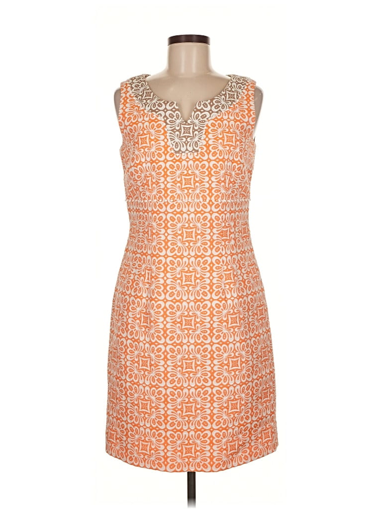 Pre-owned Sara Campbell Cocktail Dress In Orange