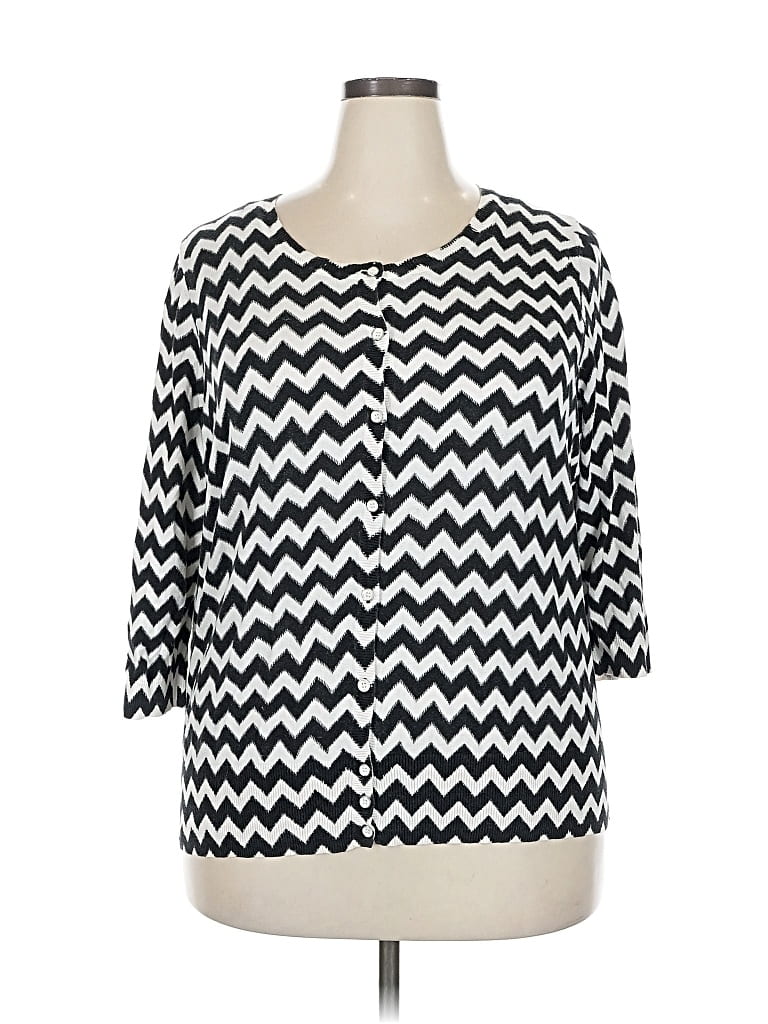 Pre-owned Lane Bryant Cardigan Sweater In Black