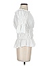 Unbranded 100% Polyester White Short Sleeve Blouse Size XXS (estimated) - photo 4