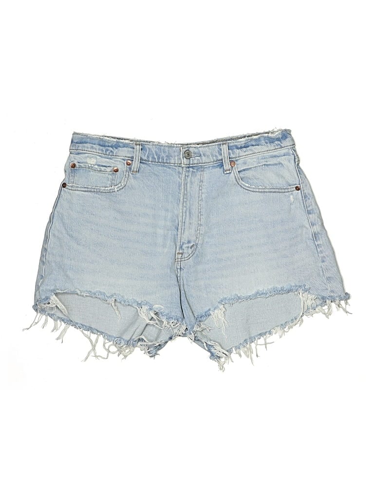 Pre-owned Abercrombie & Fitch Denim Shorts In Blue