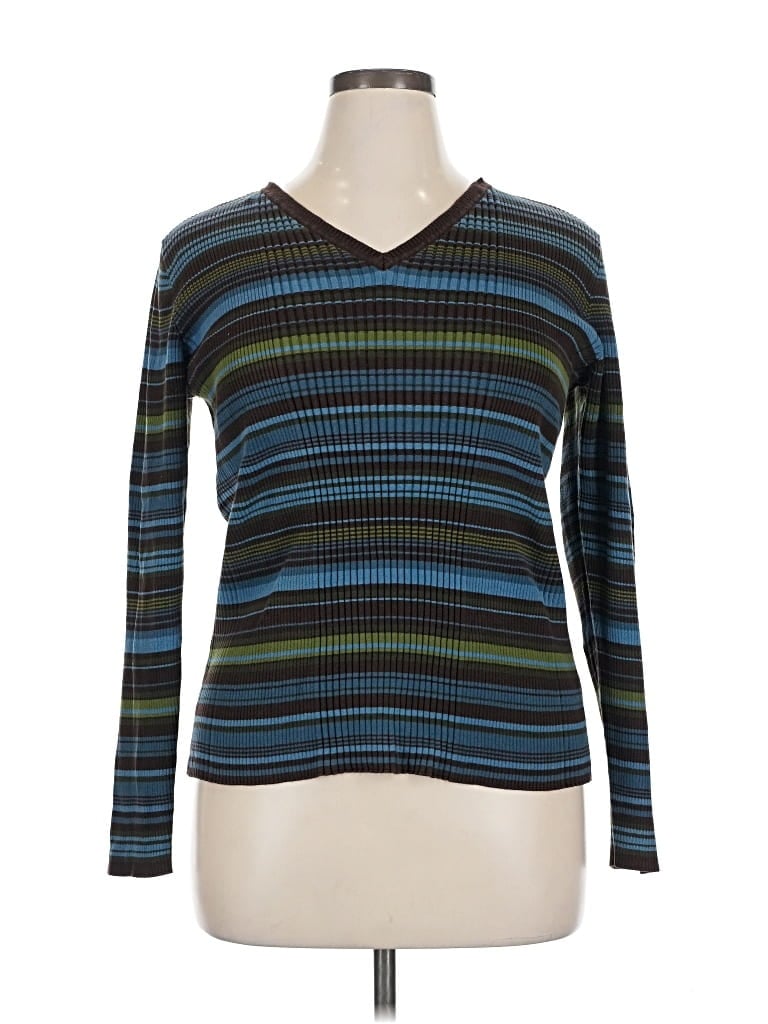 Pre-owned Jones New York Sport Pullover Sweater In Blue