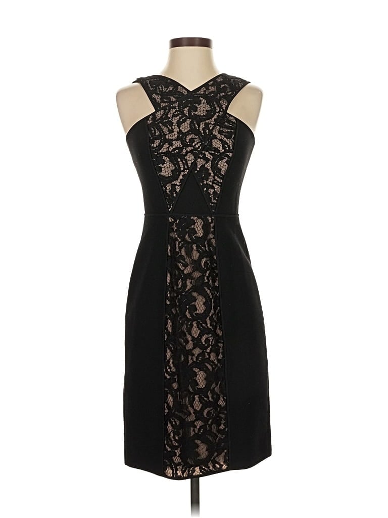 Pre-owned Bcbgmaxazria Cocktail Dress In Black