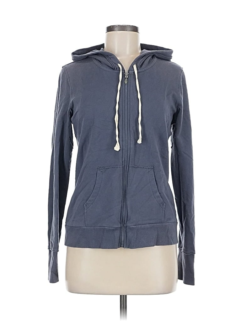 Pre-owned Gap Body Zip Up Hoodie In Blue