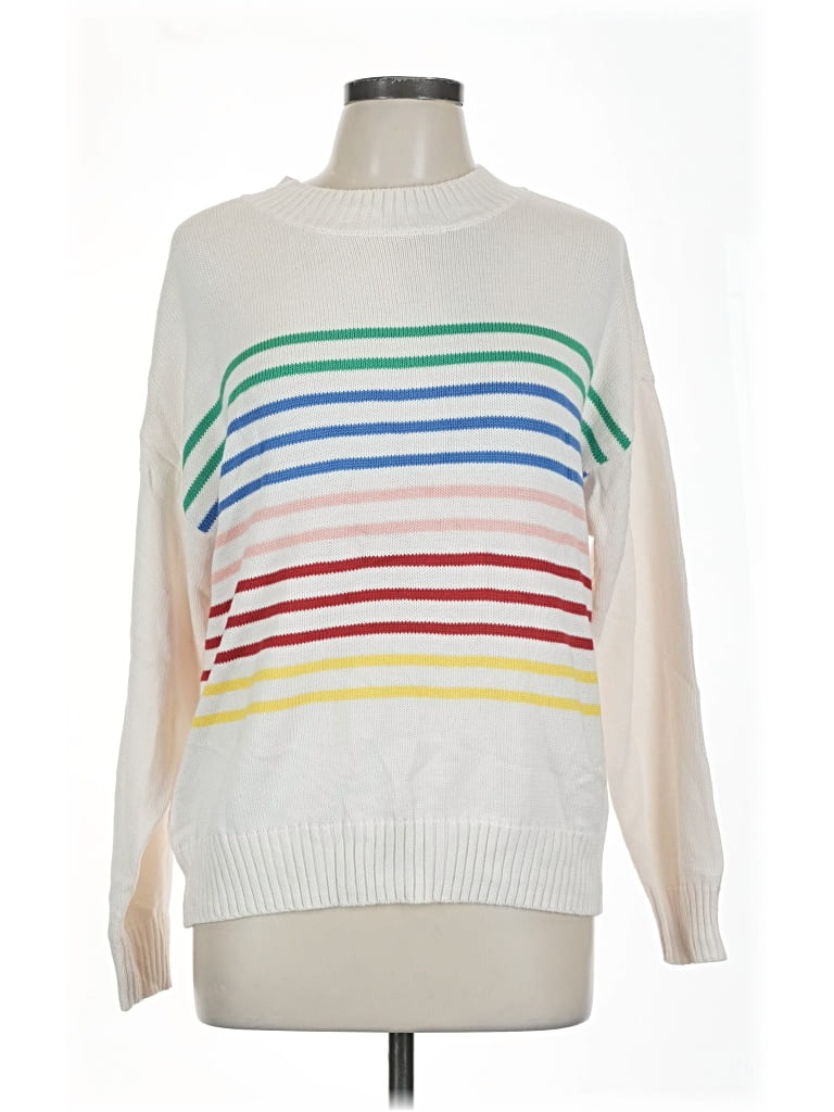 Pre-owned Style & Co Pullover Sweater In White