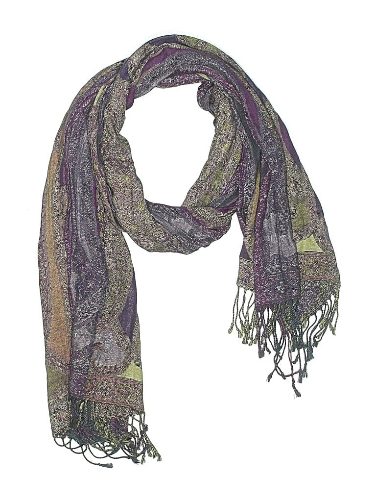 Pre-owned Unbranded Scarf In Purple